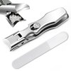 Ultra Sharp Stainless Steel Nail Clippers with Catcher, Fingernail & Toenail Clippers Splash Proof Nail Clippers Luxury Nail Cutter for Thick Nails