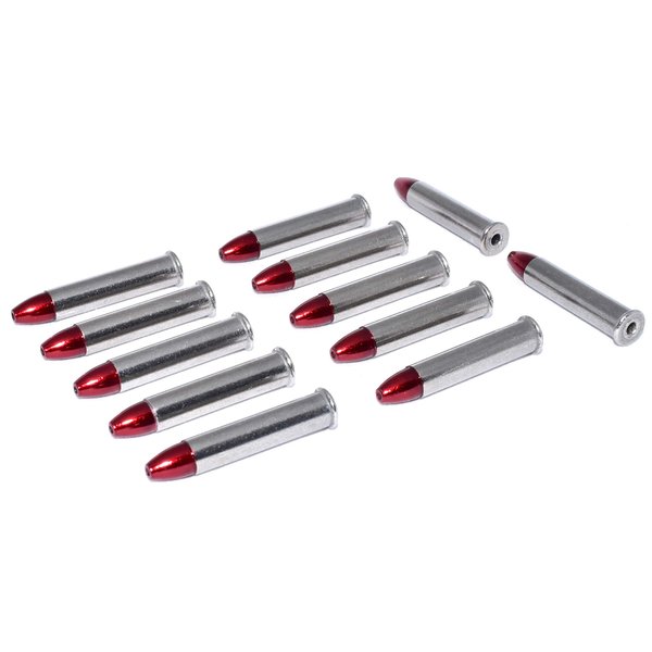 Steelworx 22 Win Mag WMR Stainless Steel Snap Caps Dummy Rounds (12x RED)