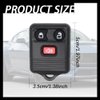 2PCS Key Fob Keyless Entry Remote, 3-Button Replacement Key Fob Keyless Entry Remote CWTWB1U345 Suitable for Ford Edge Escape Escort Excursion Lincoln Mark LT Mazda Tribute Mercury Mariner