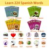 Spanish & English Talking Flash Cards for Kids - Bilingual Spanish FlashCards for Toddler - Audible Toys for Kids to Learn Spanish