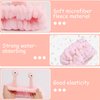 SuPoo 9 Pcs Skincare Headbands Snail Spa Headband and Wristband Set Alien Headband Pink Face Wash Wristbands Cute Makeup Headband Hair Band for Washing Face Wrap Head Towel Wrist Towels for Shower