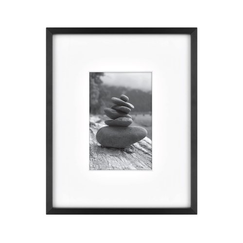 MCS Master & Co. Foundry Metal Gallery Wall Frame, Black, 8 x 10 in matted to 4 x 6 in