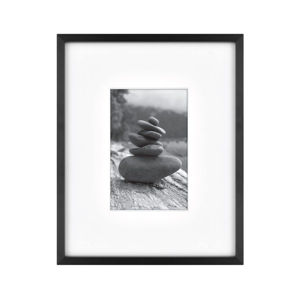 MCS Master & Co. Foundry Metal Gallery Wall Frame, Black, 8 x 10 in matted to 4 x 6 in