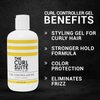 The Curl Suite Curl Controller Gel for Unisex - Long-Lasting Curly Hair Gel, Perfect Curl Styling Gel, Curl Gel for Curly, Coily, and Wavy Hair (8 Oz)