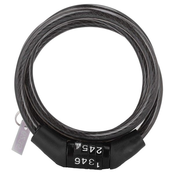 Hatirea Easy to Operate, Coded Bicycle Lock, Folding Cable Chain Lock Design, Bicycle Cable Lock, Anti-Theft for Home Bike