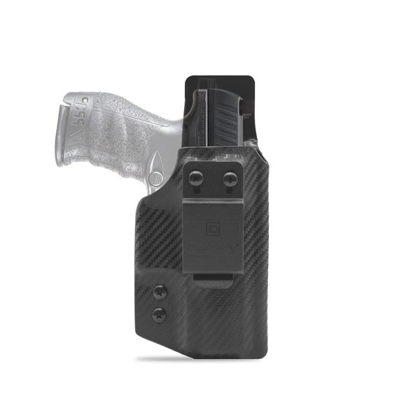 Clip & Carry IWB Kydex Holster for The Walther PPQ M2 4” - Inside Waistband Concealed Carry - Audible Click Retention - Adjus. Cant - Claw Compatible - USA Veteran Made