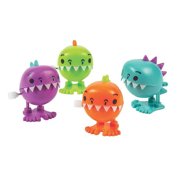 Fun Express Dinosaur Wind-Up Toys – Interactive Dinosaur-Themed Party Favors Prizes Rewards for Kids – Perfect for Dinosaur Parties School Events Classroom Activities Special Celebrations – 12 Pieces