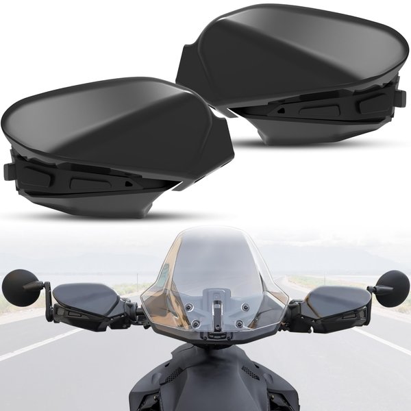 LDETXY Wind Deflectors for Can Am Ryker, Black Plastic Handguards Hand Protector Air Deflectors for Can-Am Ryker 600 900 Sport & Rally Edition All Models Accessories, Replace #219400894