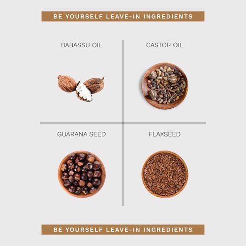 Ginger Milk Leave-in Conditioner for Curly, Wavy, and Coily Hair | Hydrates, Nourishes and strengthens | Be Yourself 8.5 oz