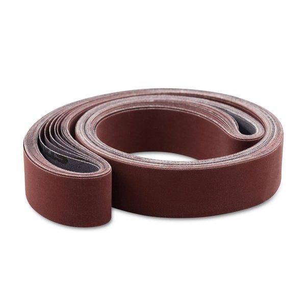 Red Label Abrasives 1 X 42 Inch 1000 Grit Flexible Aluminum Oxide Ultra Fine Sanding Belts, 12 Pack