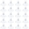 Pawfly Aquarium Suction Cup Clips for Standard 3/16" ID Airline Tubing Clear Air Hose Holder Clamp Accessories for Fish Tank Aeration Setup, 20 Pack