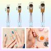 4PCS Acrylic Nail Brush Set, 6/8/12/16. Kolinsky Nail Art Brushes for Acrylic Application, Sturdy Handle Oval Shaped Acrylic Powder Nail Design Tools for Professional Manicure DIY