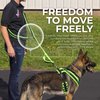 ActiveDogs Luxury Fleece Crossbody Dog Leash 6.5ft - Comfortable Hands Free Dog Leash with Adjustable Length, Durable Black Nylon & Built-in Handle - Wearable No Hands Dog Leash, Black