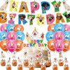 Labrador Party Supplies Labrador Birthday Party Decorations Includes Labrador Happy Birthday Banner Cake Topper Cupcake Toppers Balloons for Labrador Dog Birthday Party