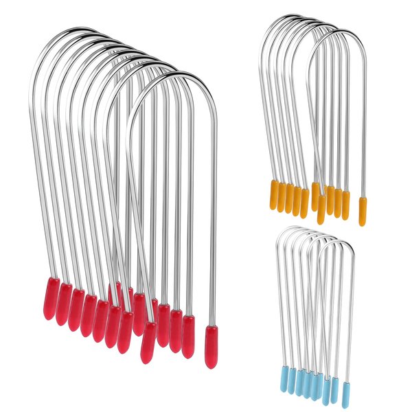 Vin Beauty Hot Curler Clips Replacement Kit, 20 Pieces Stainless Steel for Electric Rollers, Fits 1', 1", ' Size Hair Hot Rollers (8 PCS 1', 6 PCS 1", 6 PCS ')