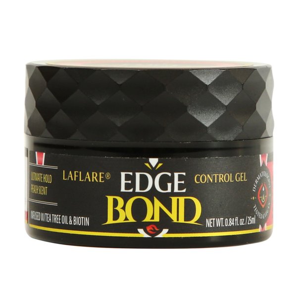 Laflare Edge Control for Black Hair, Natural Hair and Curly Hair. Eco Styling Gel Travel Size 25ml, Edge Wax for Man & Woman(Peach)