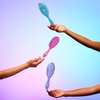 Wet Brush Original Detangling Brush, Blue (Electric Forest) - Detangler Brush with Soft & Flexible Bristles - Detangling Brush for Curly Hair - Tangle-Free Brush for Straight, Thick, & Wavy Hair