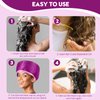 Hair Steamer for Deep Conditioning, Heat Cap for Natural Hair Home use Thermal Steamer 10 Level Heats Up Quickly with Timer Settings Electric Heat Hair Spa Hat (Purple)