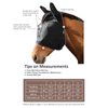 Harrison Howard UV-Proof Multi-Function Fabrics Thick Fleece Padding Horse Fly Mask Half Face with Ears Black Yearling Small