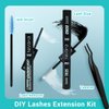 Lash Clusters DIY EyeLash Extension Kit 320PCS Individual, 0.07C Curl 8-18MIX 30D Cluster Lashes Extension Kit with Applicator Lash Bond&Seal Glue Remover for Eyelash Extensions Beginners