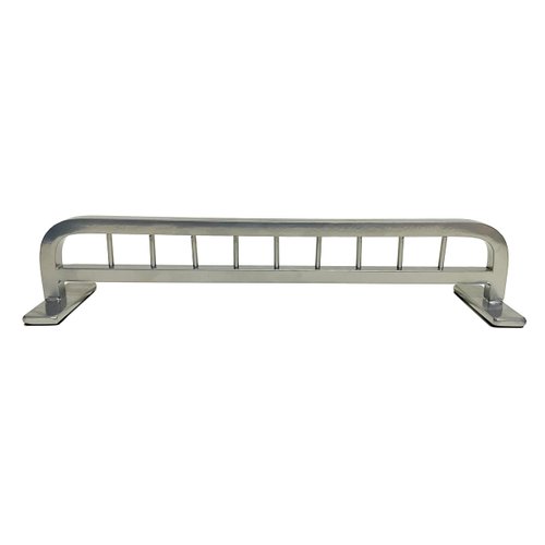 FLVFF Fingerboard Rail Bike Rack Metal Solid Steel Grind Rails Ramp and Skate Parks (BR2) (Silver)