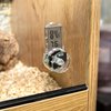 REPTI ZOO Upgraded Reptile Terrarium Thermometer Hygrometer,Digital Pet Temperature and Humidity Gauge with Suction Cup for Reptile Rearing Box Tank,4-Sides Mounting