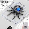 XiXiYang Metallic Spider Phone Ring Holder Grip, 2 pcs Spider Phone Based Holder Stand for Desk-Expandable Phone Grip Stand with 360° Rotatable Phone Ring Holde Compatible with All Smartphone