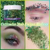 Boko 1.76oz Body Glitter Gel, Chameleon Emerald Liquid Chunky Glitter Lotion Mermaid Sequins for Face Hair and Body Makeup, Coachella Clothes, Rave St Patrick'S Day Mardi Gras Accessories - Siren Jade