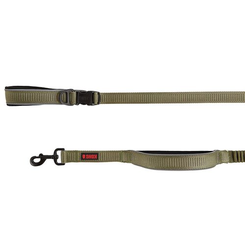 KONG Reflective Shock Absorbing Hands-Free Bungee Dog Leash 6' (Green)