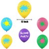 50PCS Slime Latex Balloons -Slime Themed Party Supplies Decorations Art Baby Shower Birthday Party Favors