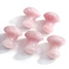 Jovivi 2pcs Natural Rose Quartz/Green Aventurine Mushroom-Shape Gua Sha Guasha Scraping Massage Tool Sets Board for Spa Relaxing Meditation