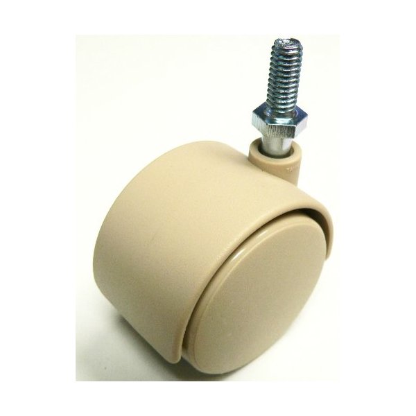 Oajen 2" chair caster wheel 1/4" - 20 x 3/4" - tan, pack of 4