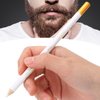 Barber Pencil, Beard Pencil Filler for Men, Household Beard Pencil Liner, Long Lasting Repair Shape Beard Pen Water/Sweat Proof beard filler Shaping Styling Tool(white)