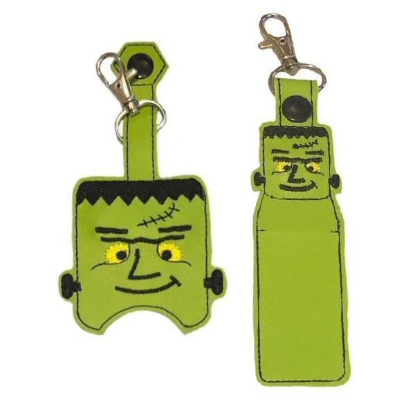 Halloween Frankenstein Hand Sanitizer Holder and/or Lip Balm Holder