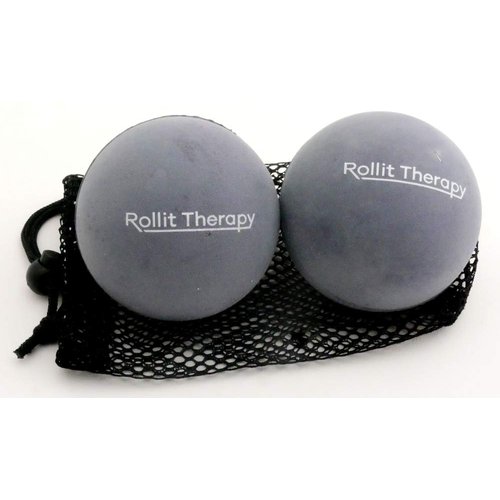 Rollit Therapy Pair of 3.5" (Magnus) Soft Rubber Massage Balls