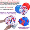80 Piece 12 Inch Confetti Latex Balloons Event Party Supplies St Patrick's Day 4th July Labor Day Mardi Gras Wedding Birthday Baby Shower Balloons(Red, Blue)
