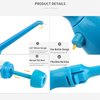 Water Flosser Non-Electric Portable Affordable, Oral Irrigator Cordless Manual Air Pressure Simple Operation, for Home and Travel Blue