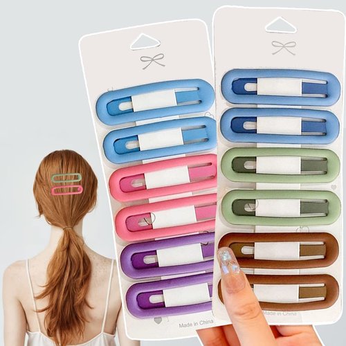 YOBEYI 12 Pcs Big Snap Hair Clips for Styling Accessories Sectioning, Decorative Hair Clips Matte Finish French Hair Clips Hair Barettes Banana Clip Duckbill Clips for Girls Women Side Slide Hair Clips for Women Girls (Candy Colors)