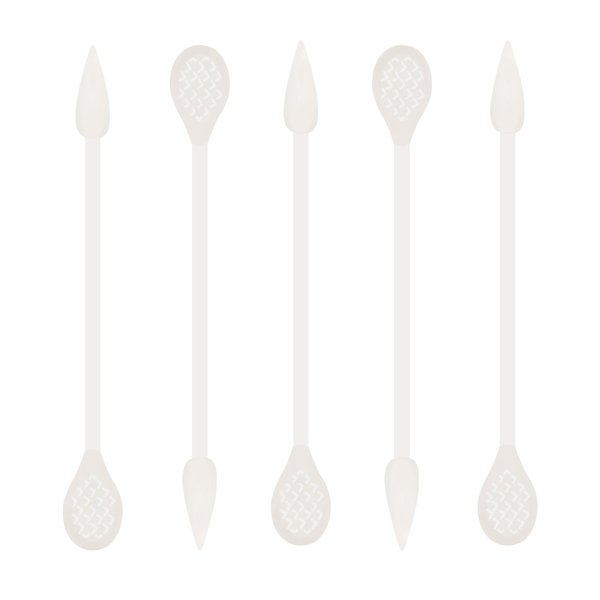 900pcs Precision Cotton Swabs, Pointed&Flattened Tip Cosmetic Applicators