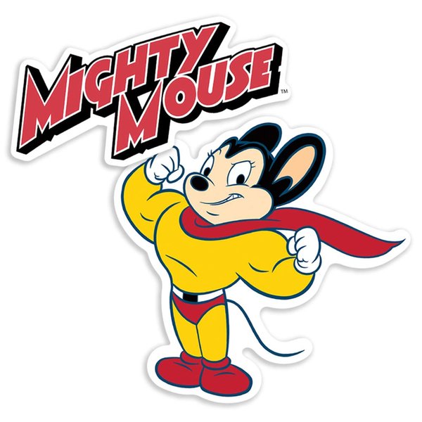 Mighty Mouse Mighty Mouse and Logo Collectible Stickers