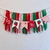 Half Birthday Party Decoration, Red, Pink, Green Ribbon Garland with Strawberry Banner, High Chair Banner, 6 Month Birthday
