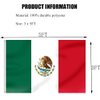 REIDFERR Mexican flag 3x5 Double Sided Mexico Flag Vivid Color Polyester Mexican MX National Flags Long Lasting with 2 Brass Grommets for Outdoor Car Hood Room Wall