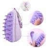 Scalp Exfoliator Brush for Dandruff Removal, Scalp Massager for Hair Growth, Wet Dry Hair Brush for Soft Silicone Scalp Care, Suitable for Men & Women (2pcs Green+Purple)