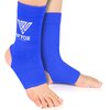 WYOX Ankle Wraps Support Boxing Gear for Men Women Muay Thai Ankle Support Kickboxing Wraps Gym Ankle Support (Pair) (Blue, L/XL (Women 7.0-10.5/ Men 6.0-9.5))