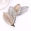 4pieces Banana Hair Clip Floral Clincher Hair Claws Bohemia Style Wrapped Banana Hair Clip Hair Comb Hair Jaw Clips Fish Shape Grips Clamp Hair Accessories for Women Girls (CL22020630-4PCS)