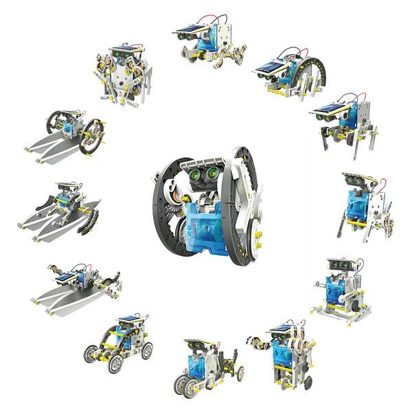 Nilez 13-in-1 Solar Robot Kit STEM Toys Robotics for Kids Age 8-12, Engineering Building Education Projetcs Birthday Christmas Gfit 8 9 10 13 16 Years Old Boys Girls Teens