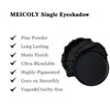MEICOLY Black Eye Shadow with Mirror,Matte Single Eyeshadow,Pressed Powder Eyeshadow Makeup,Matte Shade Eyelid Color Eye Makeup for Women,High Pigment,Long Wear,Waterproof,Natural,Intense Color