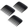 GEEHUA 3Pcs Wide Tooth Comb, Portable Pocket Travel Combs, Anti-Static No Handle Curl Hair Combs for Men Women Wet and Dry Curly Long Detangling Hair Styling Hairdressing Salon