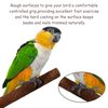 6 Pcs Bird Perch Stand Toy, Wood Parrot Stand Platform Colorful Sand Paw Grinding Stick Cage Accessories Exercise Toys for Cockatiel Conure Budgies Parakeet Lovebird Hamster Gerbil Rat Mouse (6 Pcs)