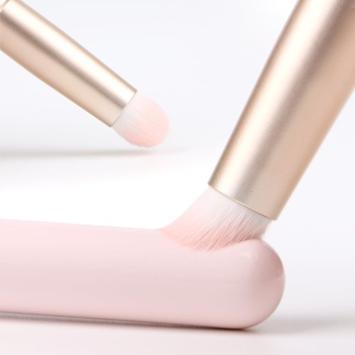 UNIMEIX 3 Pack Lip Blending Brush with Lid, Round Head Lipstick Smudge Brush Spot Concealer Brush Professional Lip Gloss Applicators for Lipstick Gloss Creams
